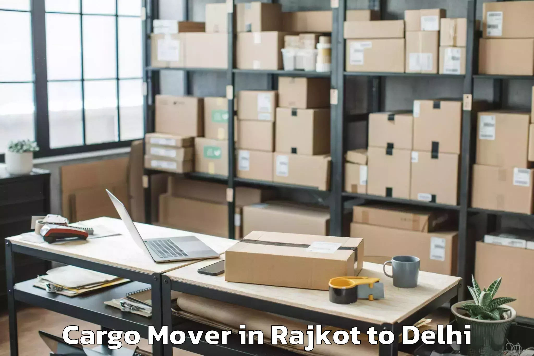 Expert Rajkot to University Of Delhi Cargo Mover